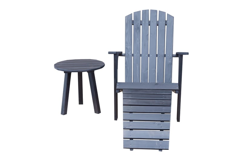 Rolston Avlastningsbord - Kaffesvart - Hagemøbler - Hagebord - Sidebord