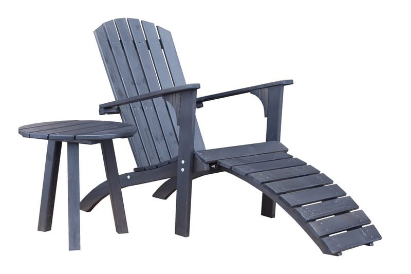 Rolston Avlastningsbord - Kaffesvart - Hagemøbler - Hagebord - Sidebord