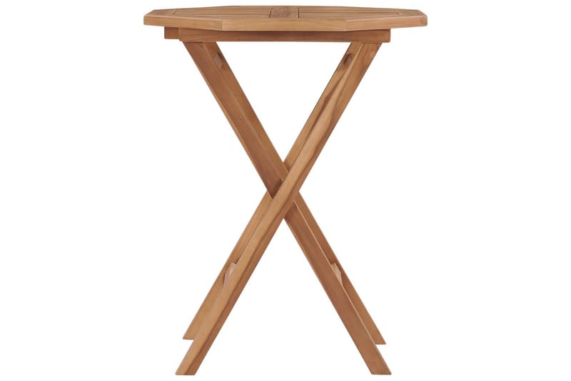 Sammenleggbart hagebord 60x60x75 cm heltre teak - Brun - Hagemøbler - Hagebord - Sidebord