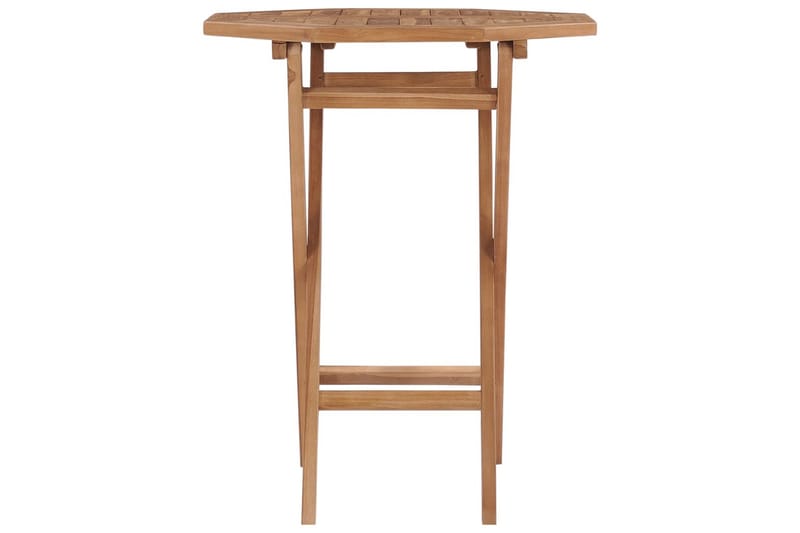 Sammenleggbart hagebord 60x60x75 cm heltre teak - Brun - Hagemøbler - Hagebord - Sidebord