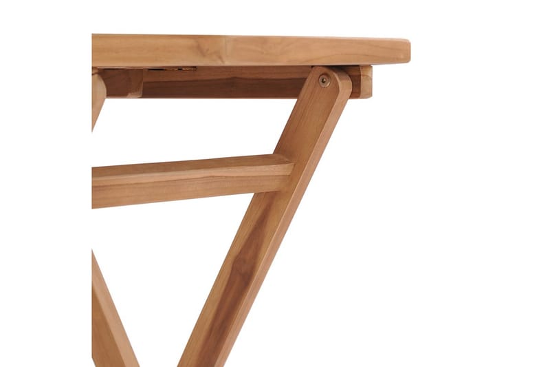 Sammenleggbart hagebord 60x60x75 cm heltre teak - Brun - Hagemøbler - Hagebord - Sidebord