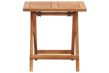 Sammenleggbart salongbord til hage 40x40x40cm heltre akasie - Brun - Hagemøbler - Hagebord - Sidebord