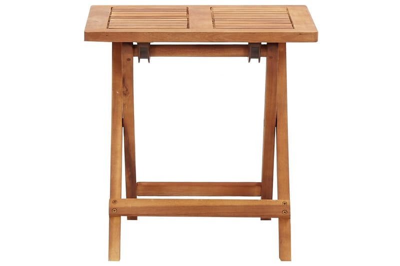 Sammenleggbart salongbord til hage 40x40x40cm heltre akasie - Brun - Hagemøbler - Hagebord - Sidebord