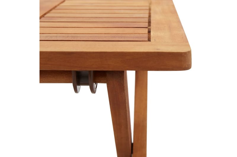 Sammenleggbart salongbord til hage 40x40x40cm heltre akasie - Brun - Hagemøbler - Hagebord - Sidebord