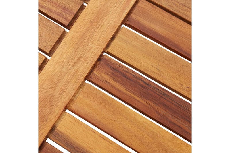 Sammenleggbart salongbord til hage 40x40x40cm heltre akasie - Brun - Hagemøbler - Hagebord - Sidebord