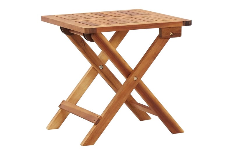 Sammenleggbart salongbord til hage 40x40x40cm heltre akasie - Brun - Hagemøbler - Hagebord - Sidebord