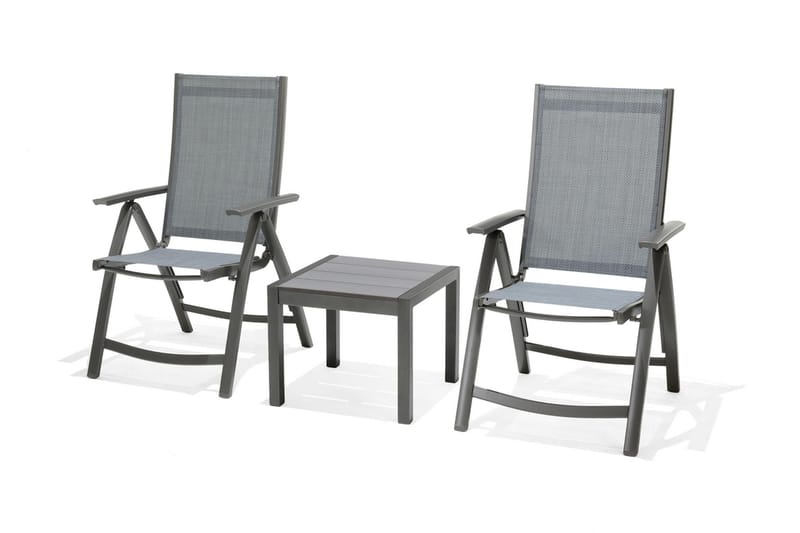 Solana Sidebord 50 cm - Grå - Hagemøbler - Hagebord - Sidebord