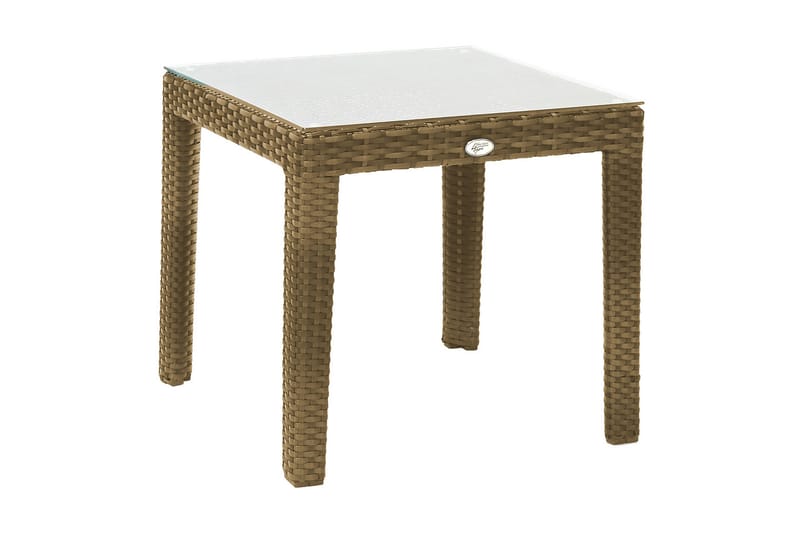 Wicker Sidebord 50x50xH45 cm Beige - Hagemøbler - Hagebord - Sidebord
