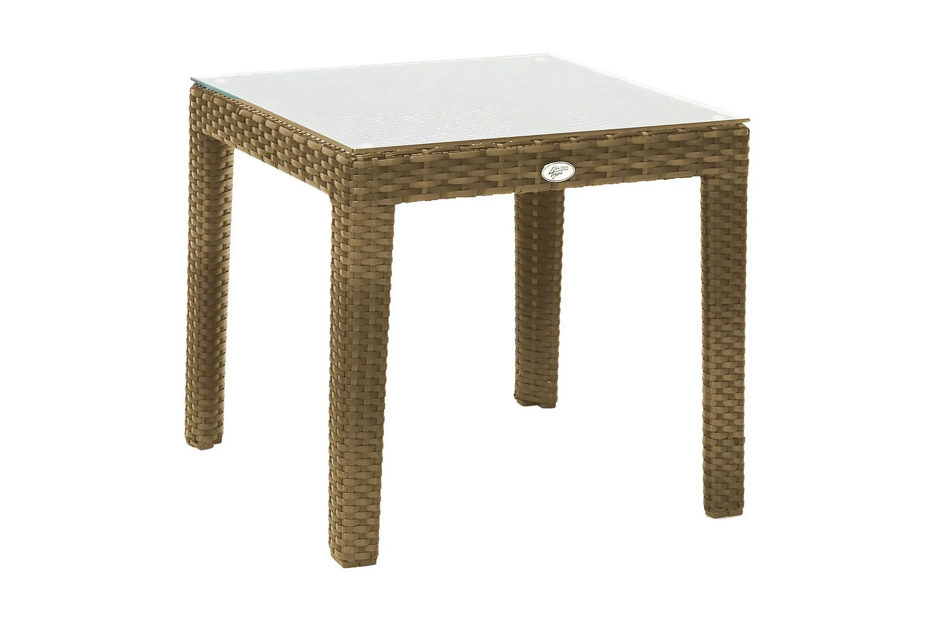 Wicker Sidebord 50x50xH45 cm Beige -