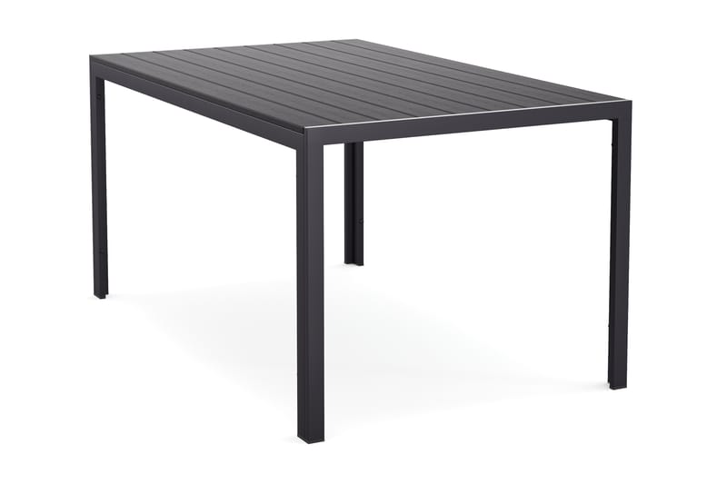 Siri Spisebord 90x150 cm - Svart - Hagemøbler - Hagebord - Spisebord ute