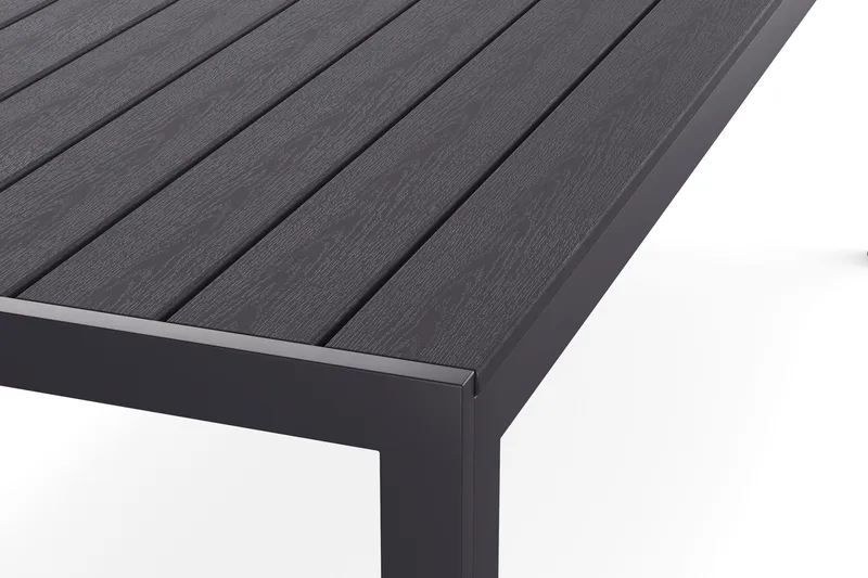 Siri Spisebord 90x205 cm - Svart - Hagemøbler - Hagebord - Spisebord ute