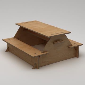 Somira Spisebord utendørs 160 cm - naturlig tre - Hagemøbler - Hagebord - Piknikbord