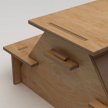 Somira Spisebord utendørs 160 cm - naturlig tre - Hagemøbler - Hagebord - Piknikbord