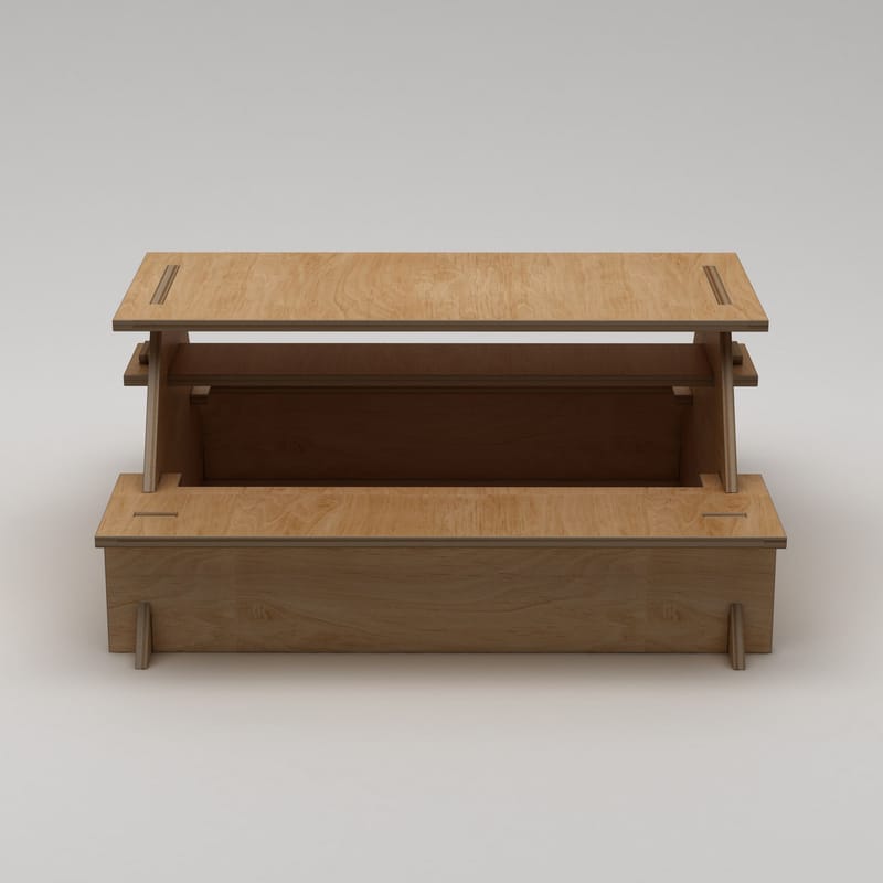 Somira Spisebord utendørs 160 cm - naturlig tre - Hagemøbler - Hagebord - Piknikbord