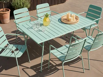 Spisebord Terenzo 160 cm - Mintgrønn - Hagemøbler - Hagebord - Spisebord ute