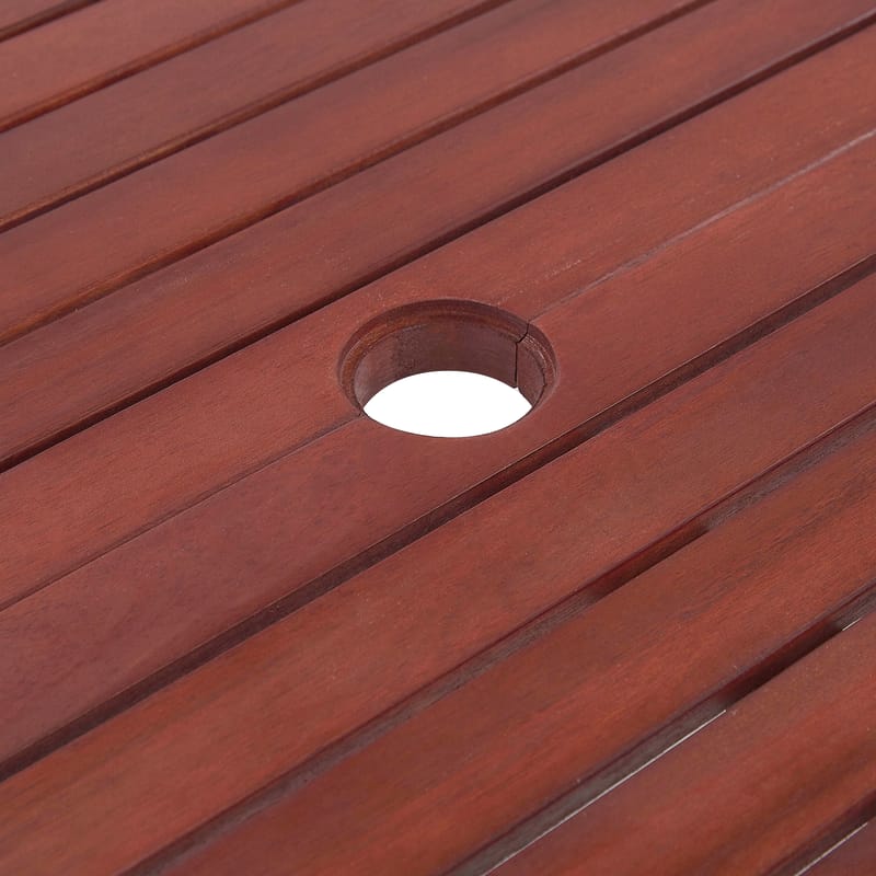 Spisebord Toscana 220 cm - Mørkerød - Hagemøbler - Hagebord - Spisebord ute