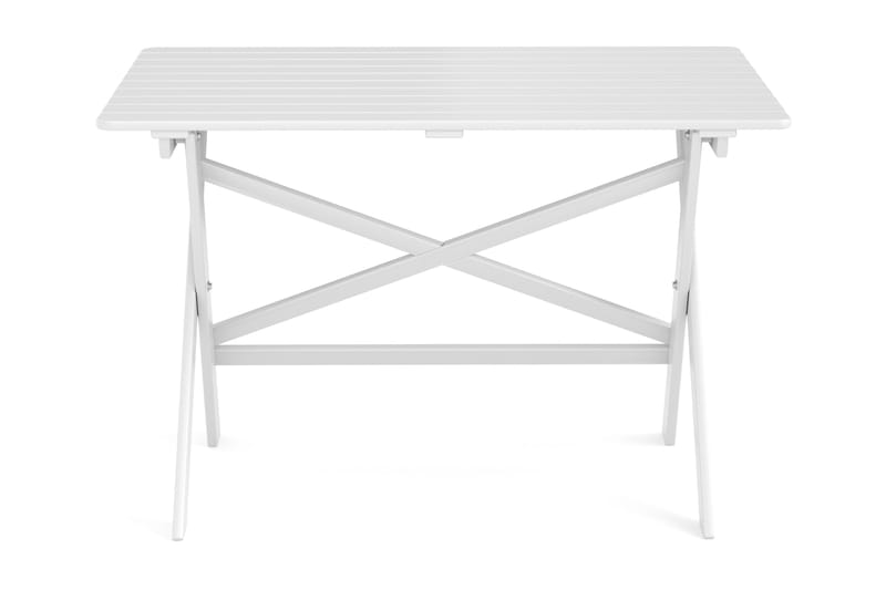 Spisebord Utendørs 118x70x74 cm - Hvit - Hagemøbler - Hagebord - Spisebord ute