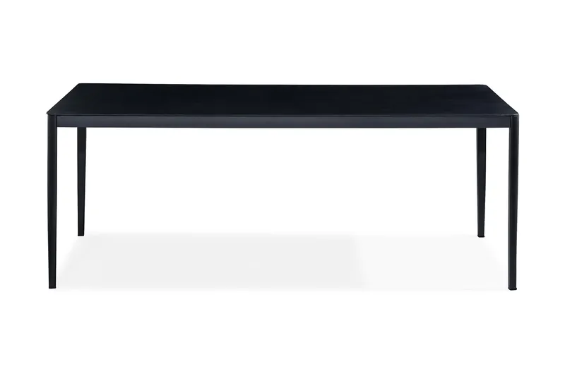 Alex Spisebord 200x100 cm - Svart/Grå Steinlook - Hagemøbler - Hagebord - Spisebord ute