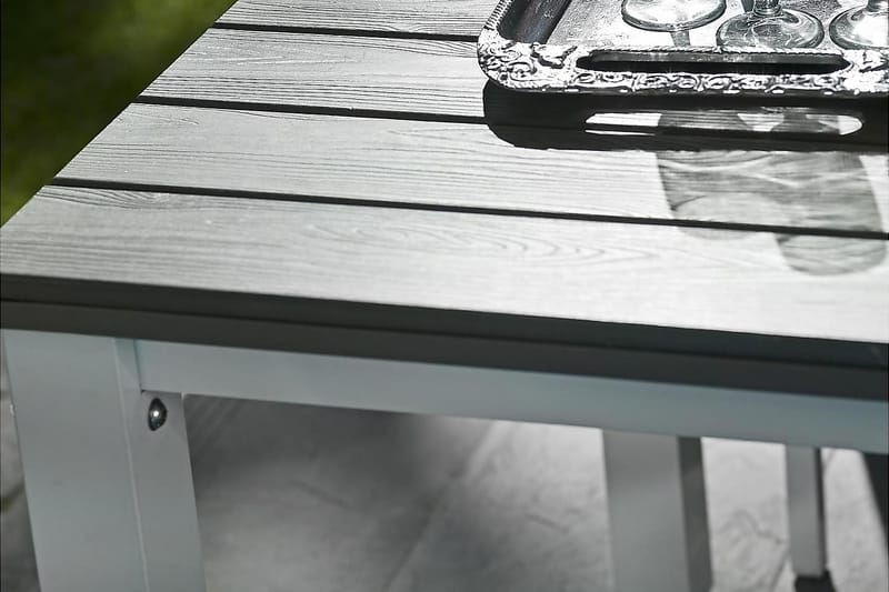 Arlov BORD 90X200 cm - HVit/grå - Hagemøbler - Hagebord - Spisebord ute
