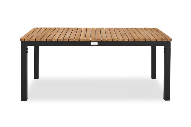 Bahamas Bord 110x60 cm - Svart/Teak - Spisebord ute