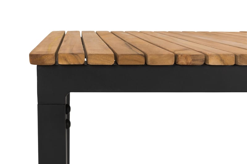 Bahamas Bord 110x60 cm - Svart/Teak - Hagemøbler - Hagebord - Spisebord ute