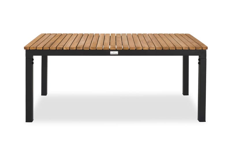 Bahamas Sofabord Utendørs 110x60 cm - Svart/Teak - Hagemøbler - Hagebord - Spisebord ute