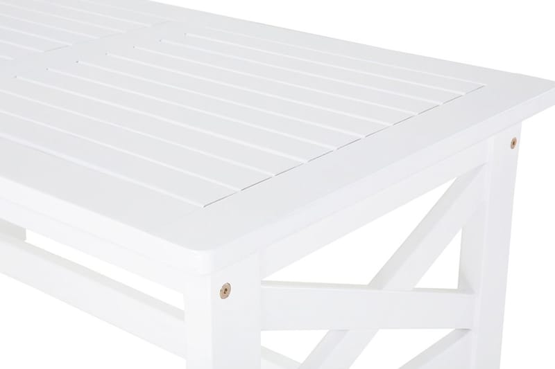 Baltic Hagebord 100 cm - Hvit - Hagemøbler - Hagebord - Spisebord ute
