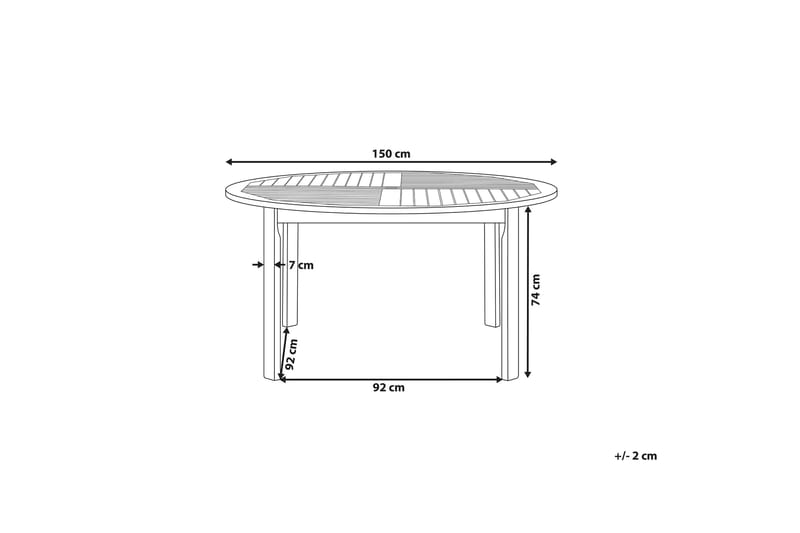 Barrata Spisebord 150 cm - Akasie - Hagemøbler - Hagebord - Spisebord ute