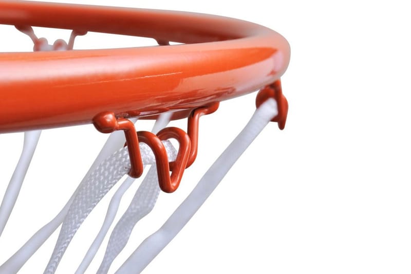 Basketballkurvsett med netting oransje 45 cm - Spisebord ute