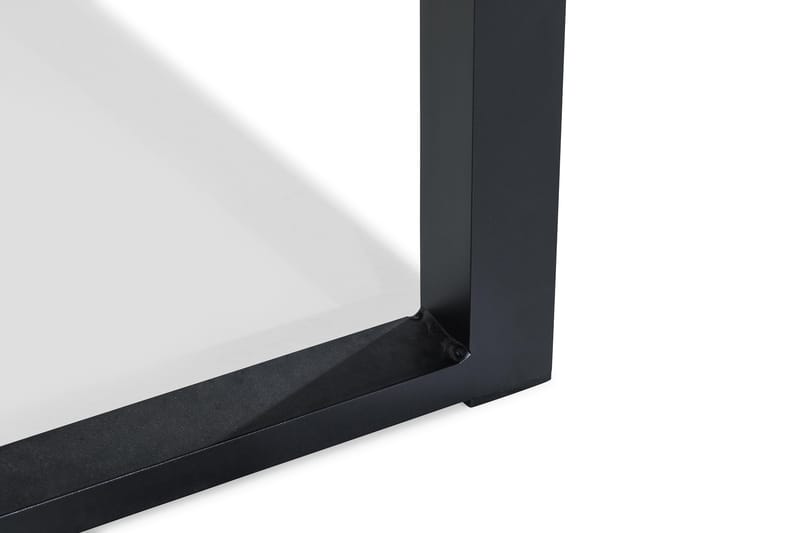 Bastian Spisebord 200x100 cm - Svart/Teak - Hagemøbler - Hagebord - Spisebord ute