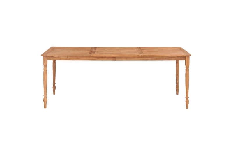 Bataviabord 200x100x75 cm heltre teak - Brun - Hagemøbler - Hagebord - Spisebord ute