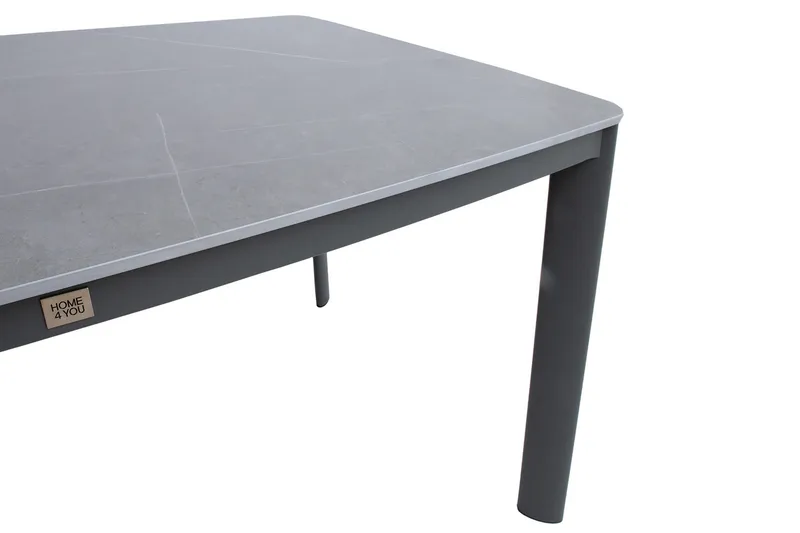 Beida Bord 180x90xH75 cm Grå - Hagemøbler - Hagebord - Spisebord ute