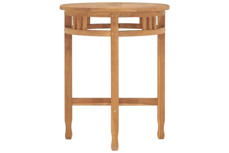 Bistrobord Ø60x60 cm heltre teak - Brun - Hagemøbler - Hagebord - Spisebord ute