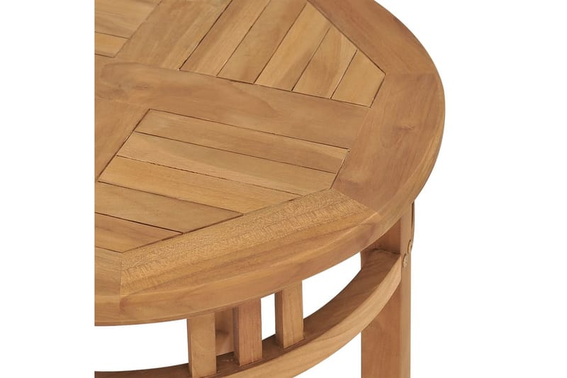 Bistrobord Ø60x60 cm heltre teak - Brun - Hagemøbler - Hagebord - Spisebord ute