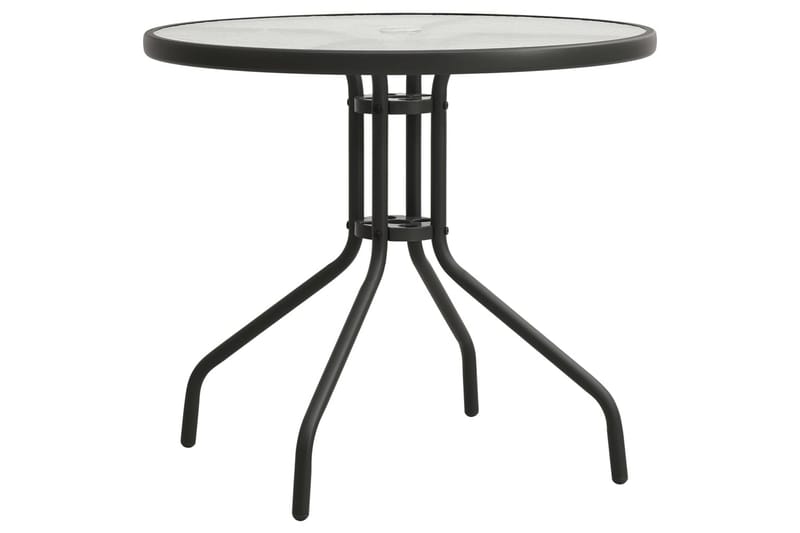 Bistrobord antrasitt Ø80x71 cm stål - Antrasittgrå - Hagemøbler - Hagebord - Spisebord ute