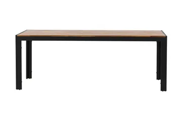 Bois Spisebord 200 cm Svart/Brun - Venture Home - Hagemøbler - Hagebord - Spisebord ute