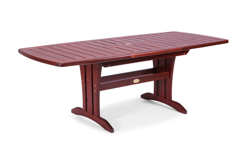Bord 90x150/210 cm Furu - Mahognilasert - Hagemøbler - Hagebord - Spisebord ute