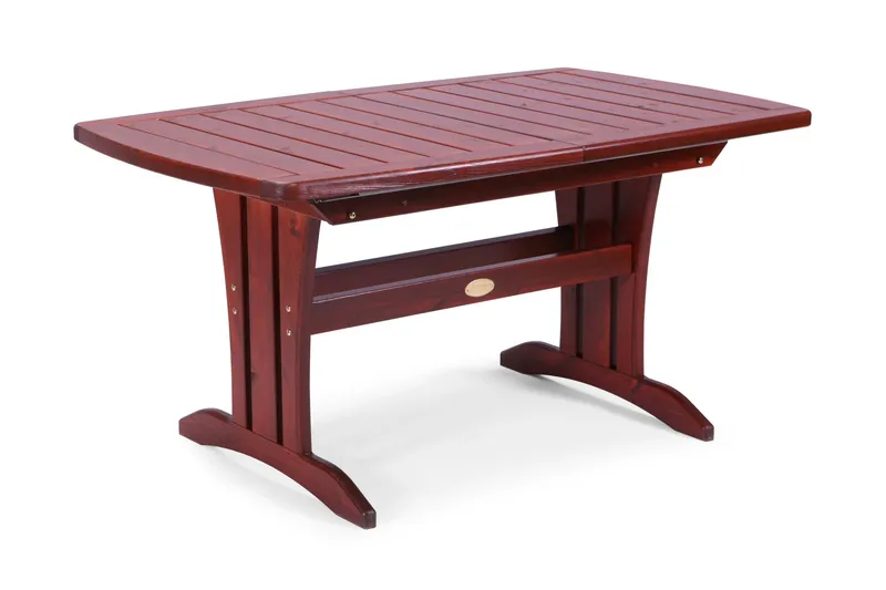 Bord 90x150/210 cm Furu - Mahognilasert - Hagemøbler - Hagebord - Spisebord ute
