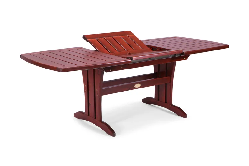 Bord 90x150/210 cm Furu - Mahognilasert - Hagemøbler - Hagebord - Spisebord ute