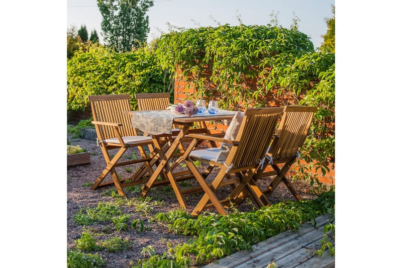 Bord FINLAY 110x75xH72cm sammenleggbart Akasie - Hagemøbler - Hagebord - Spisebord ute