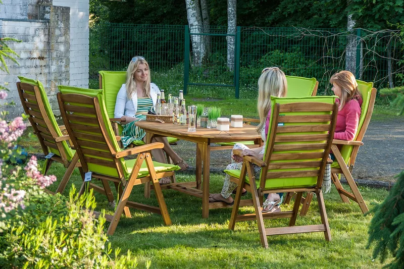 Bord FINLAY 153 / 195x90xH72cm Forlengningsbar Akasie - Hagemøbler - Hagebord - Spisebord ute