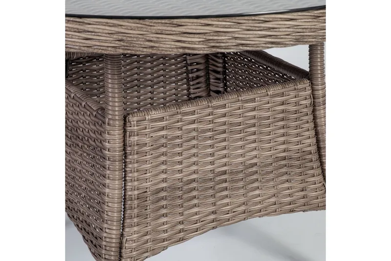 Bord TOSCANA D110xH73cm gråbeige - Hagemøbler - Hagebord - Spisebord ute