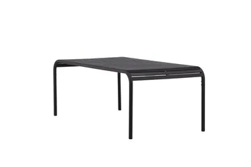 Borneo Spisebord 200 cm - Svart - Hagemøbler - Hagebord - Spisebord ute