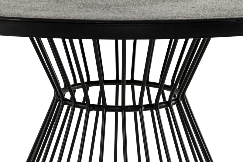 Cage Spisebord 110 cm Rund - Svart - Spisebord ute