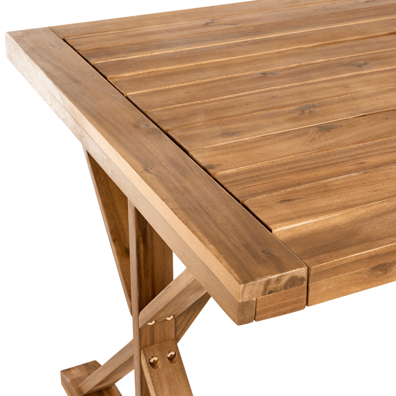 Spisebord utendørs Calabritto 90 cm 180 cm akasietre - Brun - Hagemøbler - Hagebord - Spisebord ute