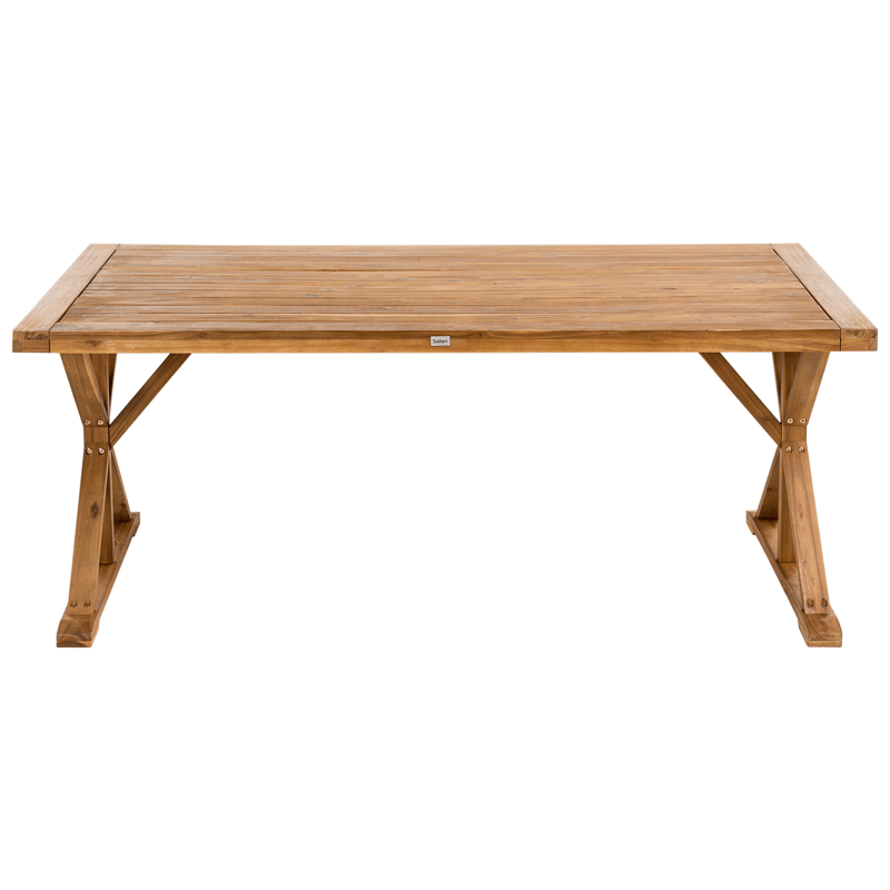 Spisebord utendørs Calabritto 90 cm 180 cm akasietre - Brun - Hagemøbler - Hagebord - Spisebord ute