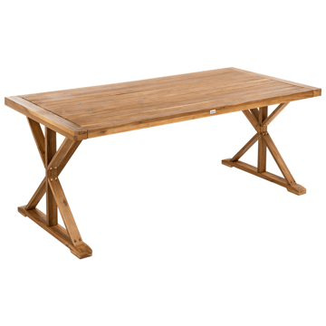 Spisebord utendørs Calabritto 90 cm 180 cm akasietre - Brun - Hagemøbler - Hagebord - Spisebord ute