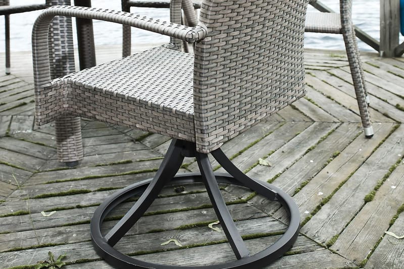 Calgary Spisebord Ø127 cm - Grå - Hagemøbler - Hagebord - Spisebord ute