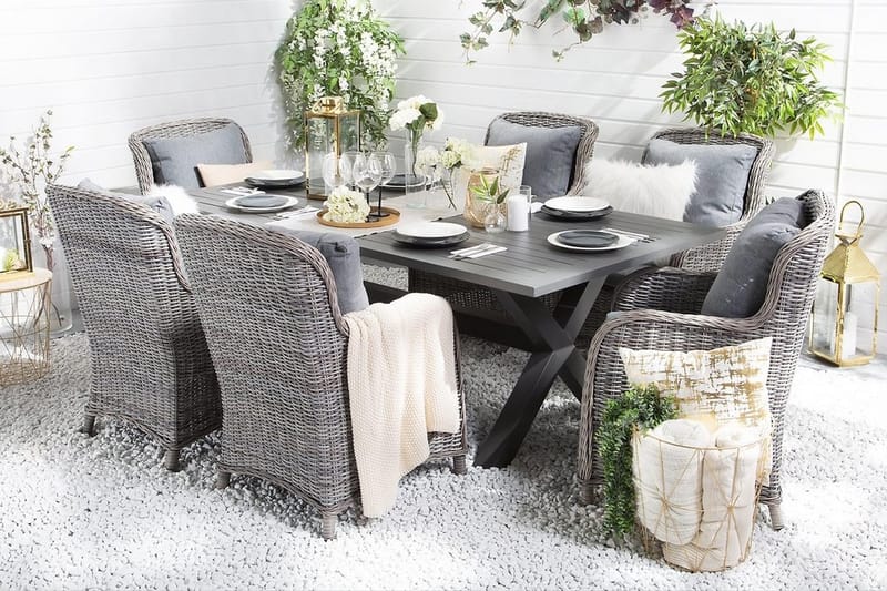 Cascais Hagebord 200 cm - Grå - Hagemøbler - Hagebord - Spisebord ute