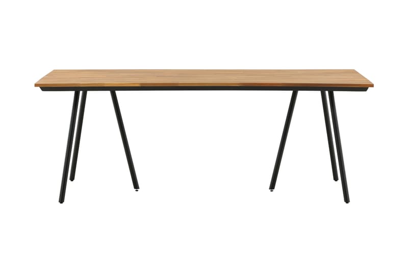 Chan Spisebord 200 cm Svart/Brun - Venture Home - Spisebord ute